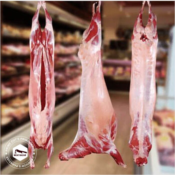 Introducing our Whole Goat Carcass, available in a range of sizes from 9 to 12 kg. Enjoy special pricing at 1850 PKR per kg after meticulous cleaning, ensuring optimal freshness and quality. Elevate your cooking experience with the finest cuts from Meat Bazar.